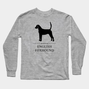 English Foxhound Black Silhouette Long Sleeve T-Shirt